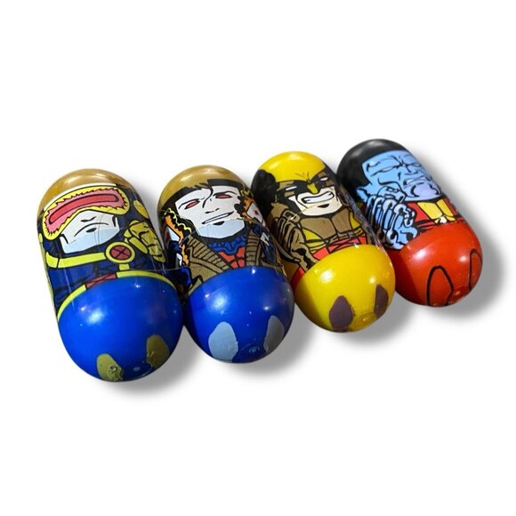 Mighty Beanz Marvel X-Men Lot #40 Gambit #55 Wolverine #13 Cyclops 2003 Moose - Picture 2 of 3